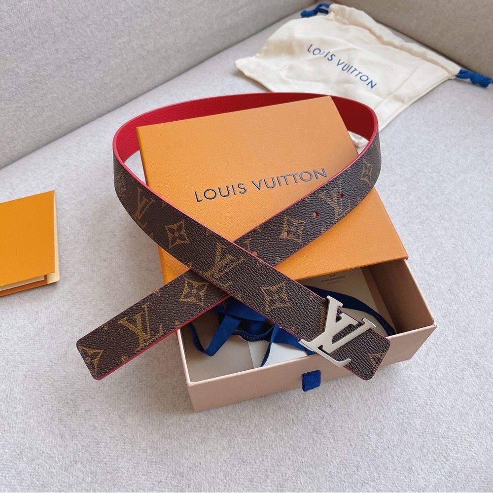 Louis Vuitton Women’s Brown and Pink Monogram Belt - Picture 5 of 7